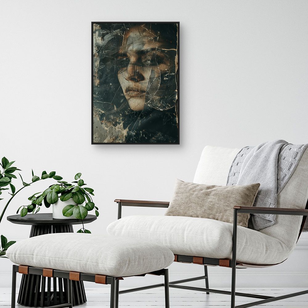 Toile "Visage mystérieux"