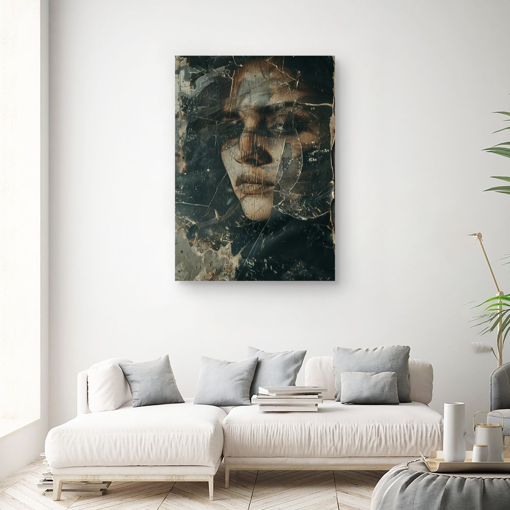 Toile "Visage mystérieux"
