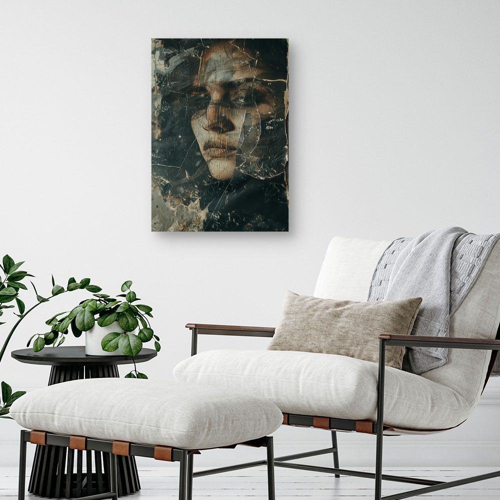 Toile "Visage mystérieux"