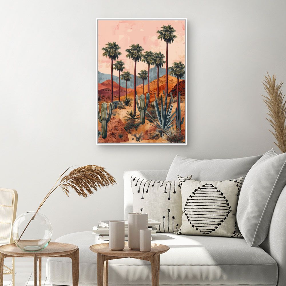 Toile "Paysage désertique serein"