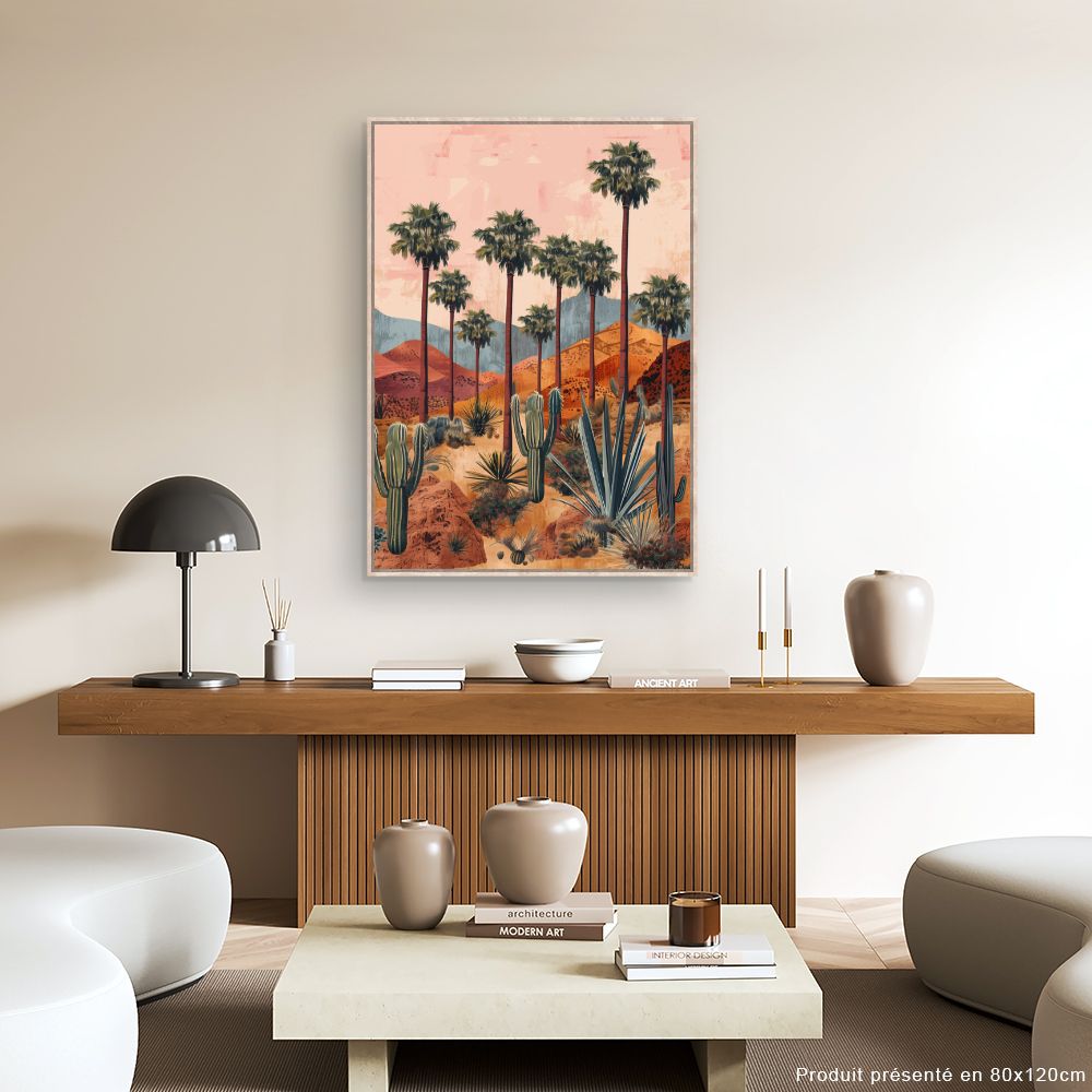 Toile "Paysage désertique serein"