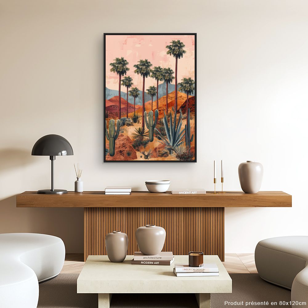Toile "Paysage désertique serein"