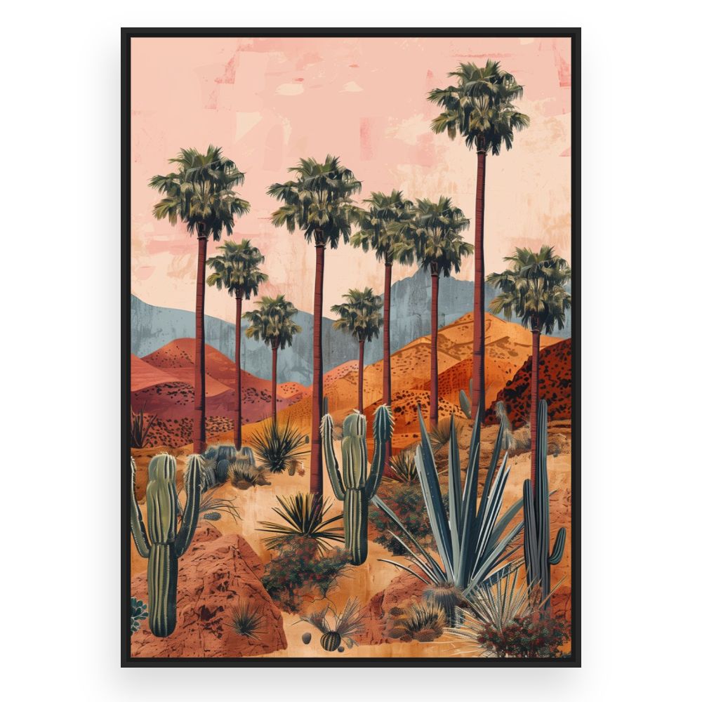 Toile Paysage désertique serein – toile cadre noir (slide 3)