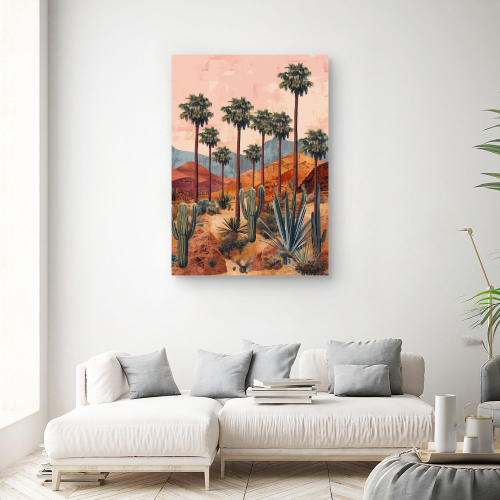 Toile "Paysage désertique serein"