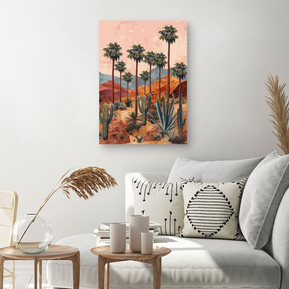 Toile "Paysage désertique serein"