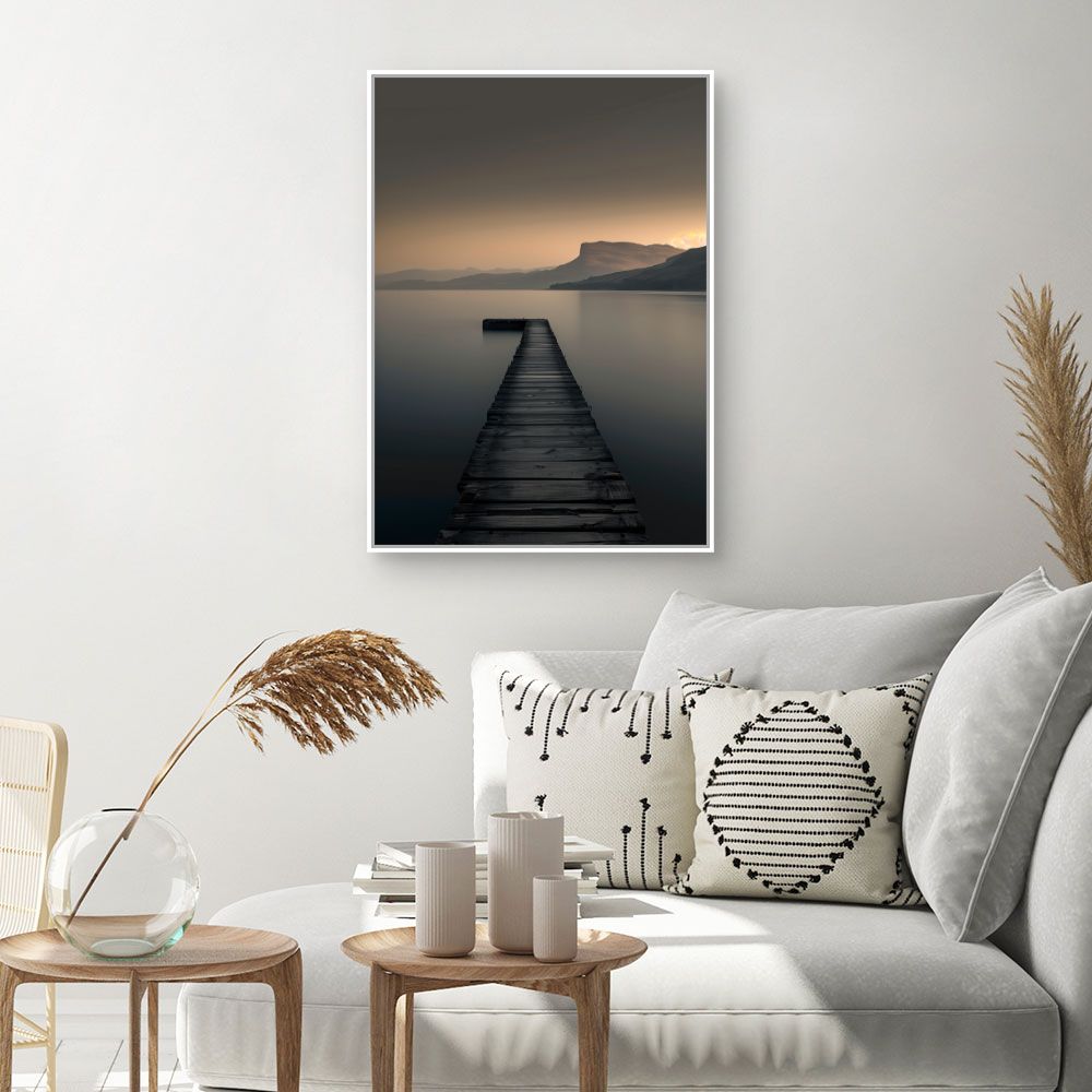 Toile "Ponton vers l'horizon"