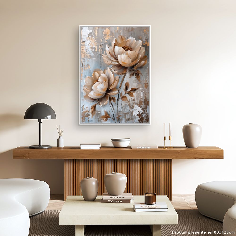 Toile "Fleurs élégantes"