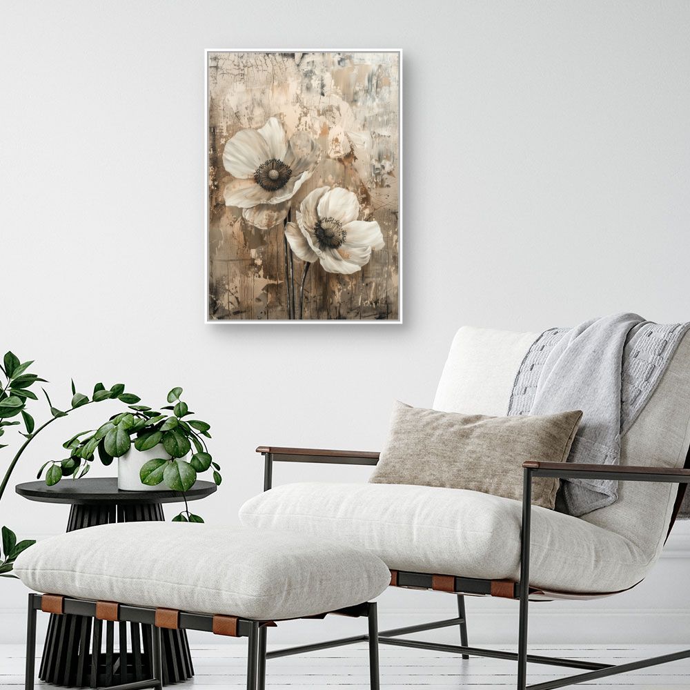 Toile "Fleurs artistiques"