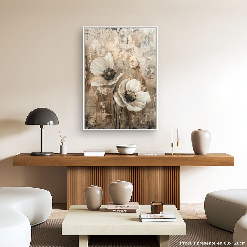 Toile "Fleurs artistiques"
