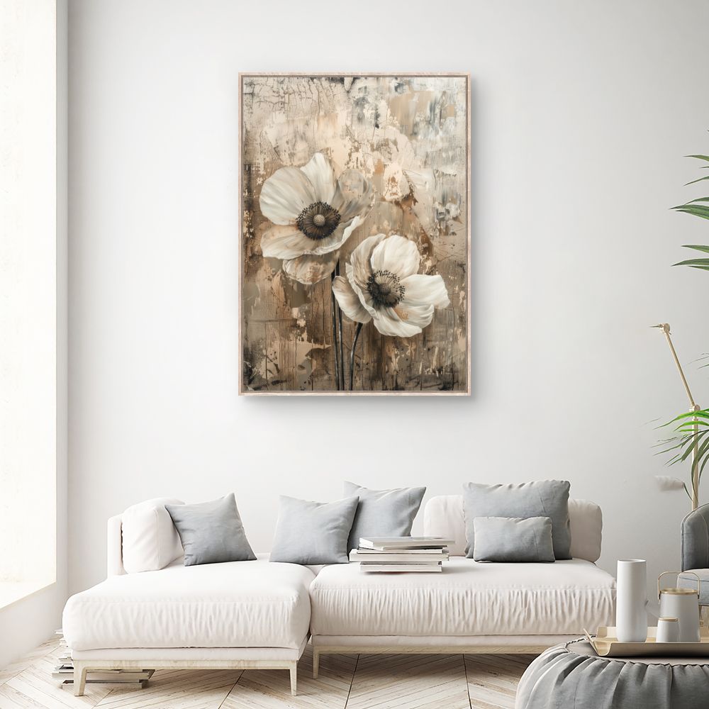 Toile "Fleurs artistiques"