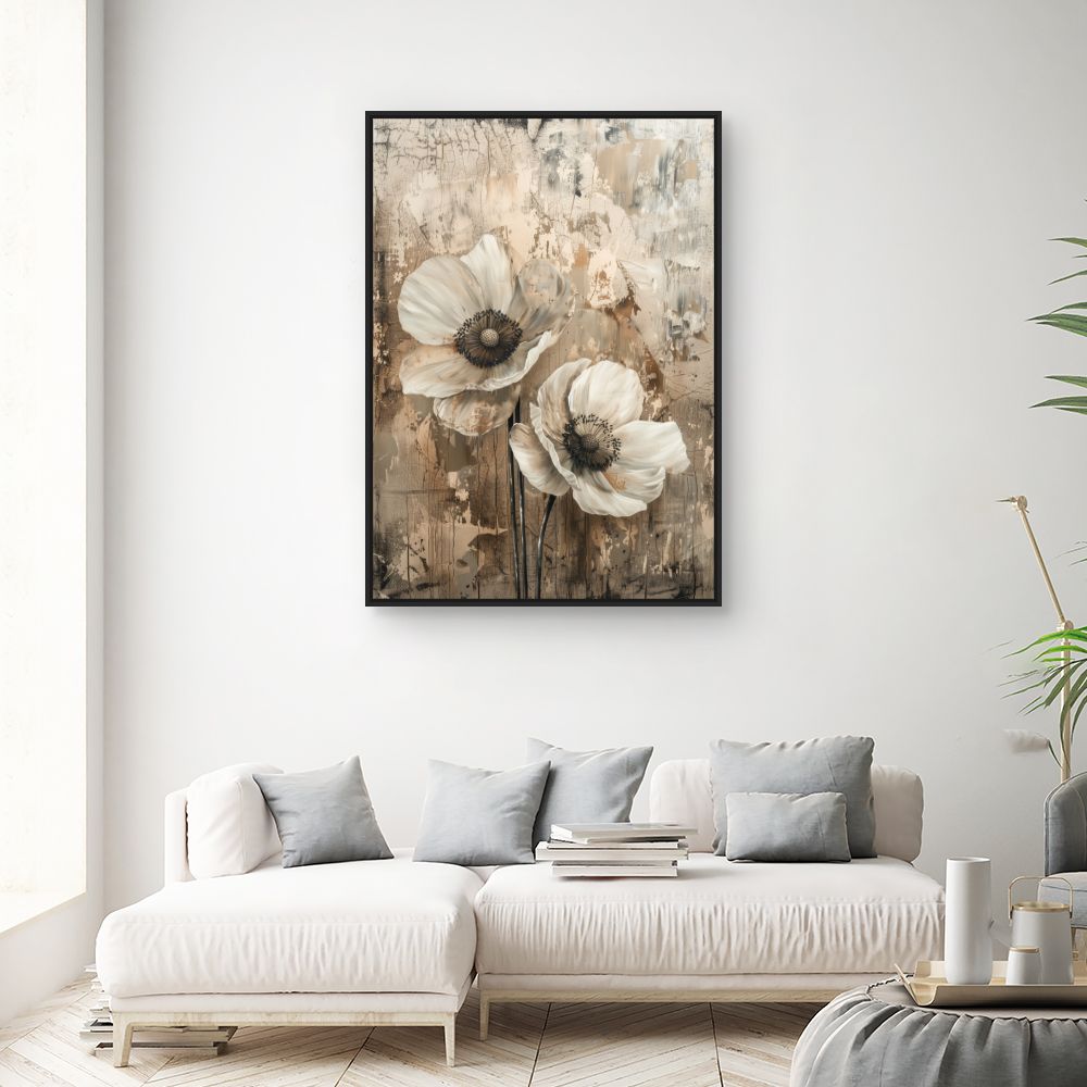 Toile "Fleurs artistiques"