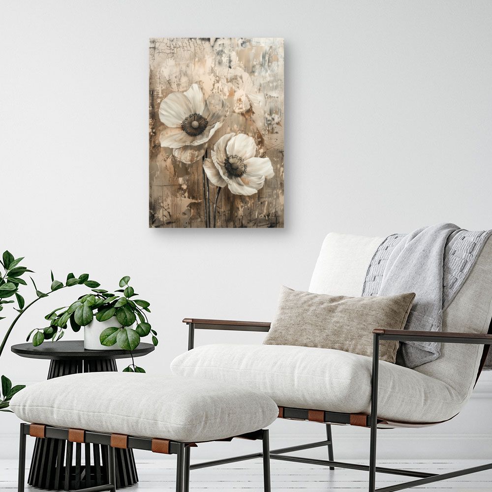 Toile "Fleurs artistiques"