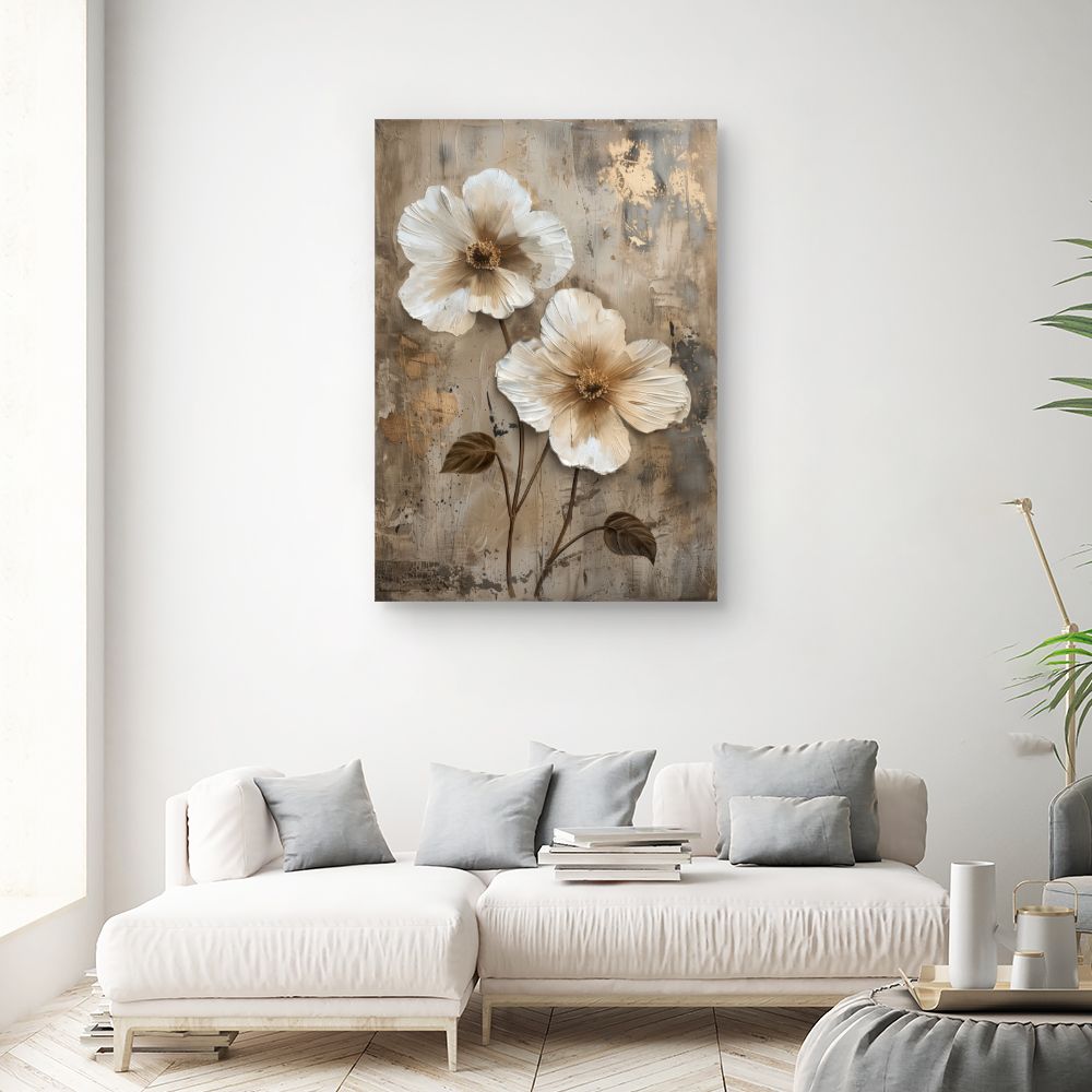 Toile "Fleurs élégantes"