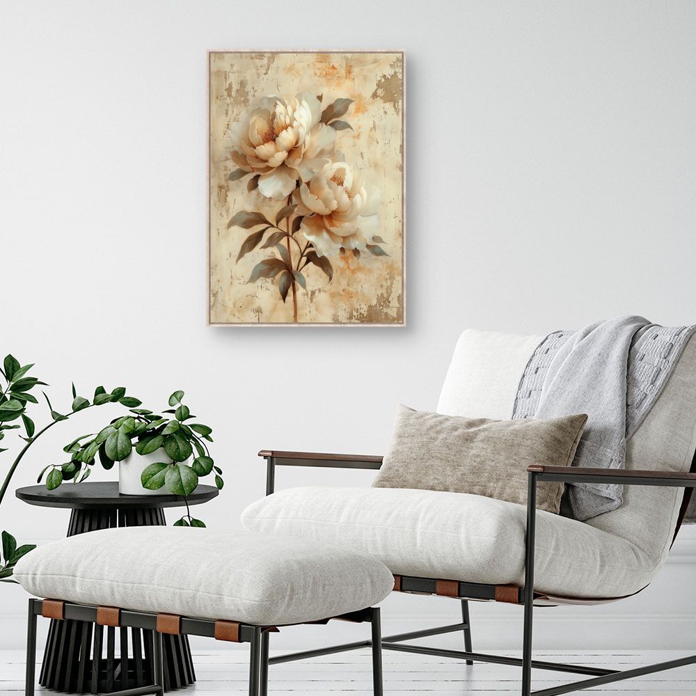 Toile "Fleurs élégantes"