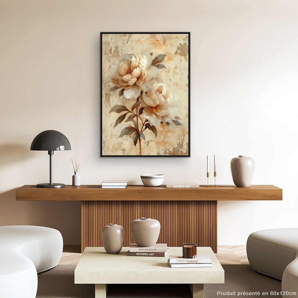 Toile "Fleurs élégantes"