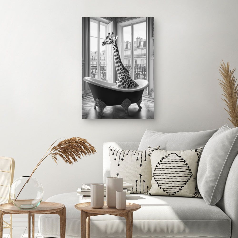 Toile "Girafe élégante"