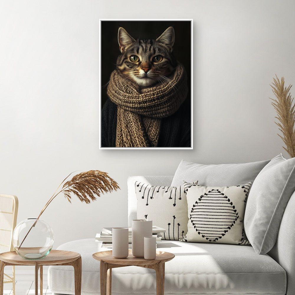 Toile "Chat élégant"