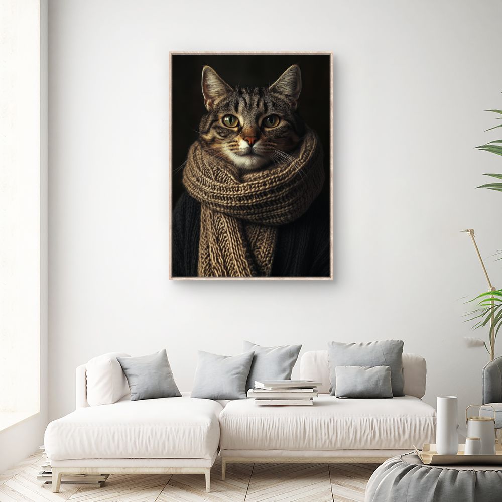 Toile "Chat élégant"