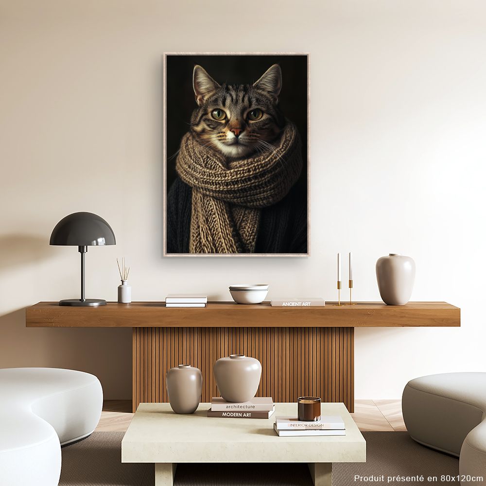 Toile "Chat élégant"