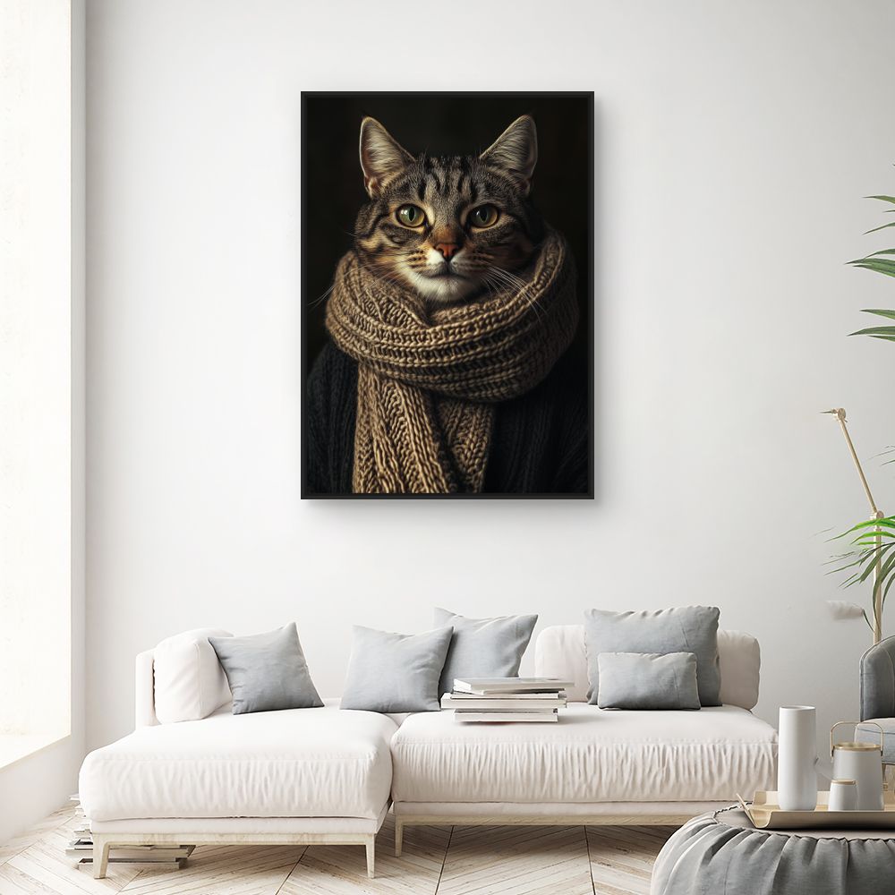 Toile "Chat élégant"