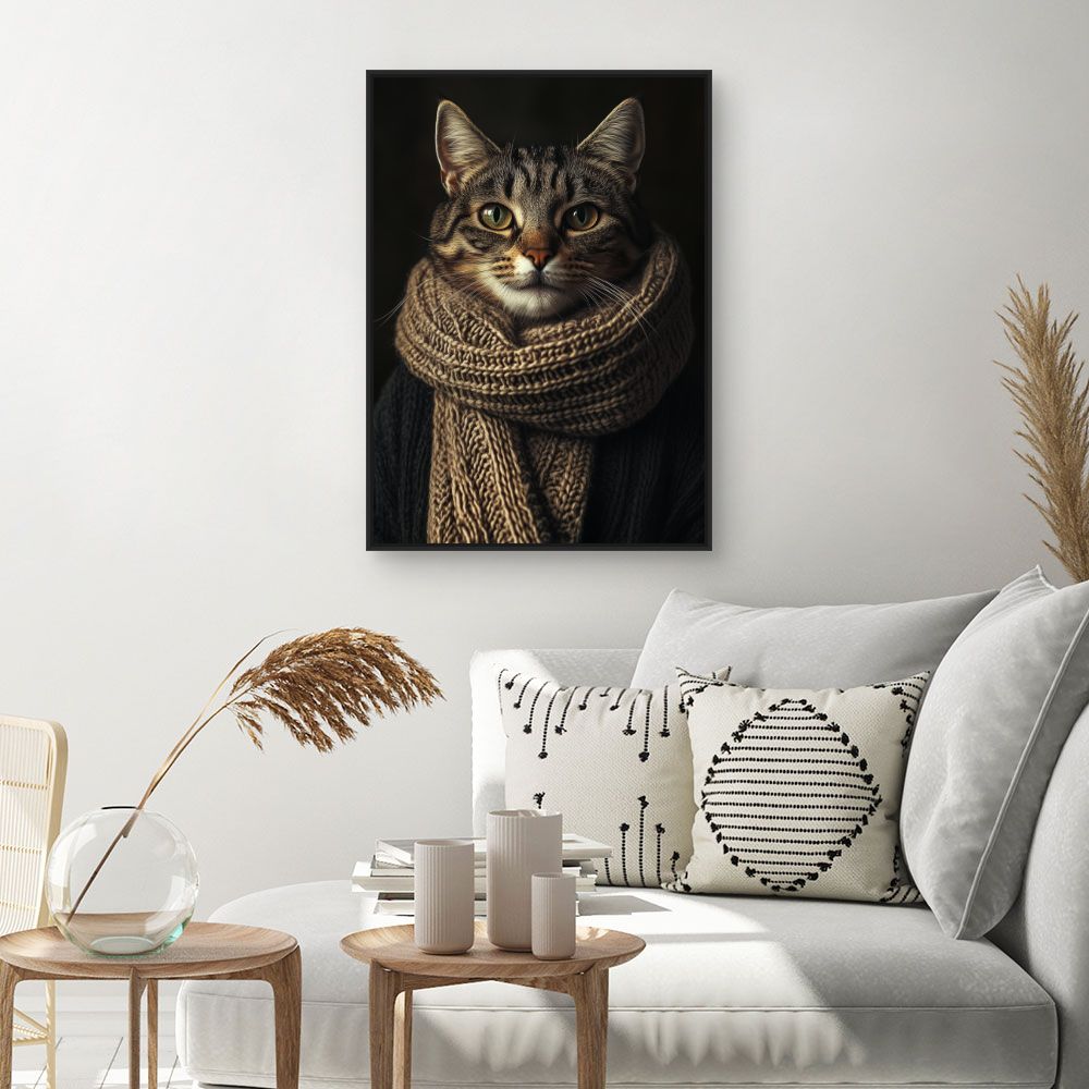Toile "Chat élégant"
