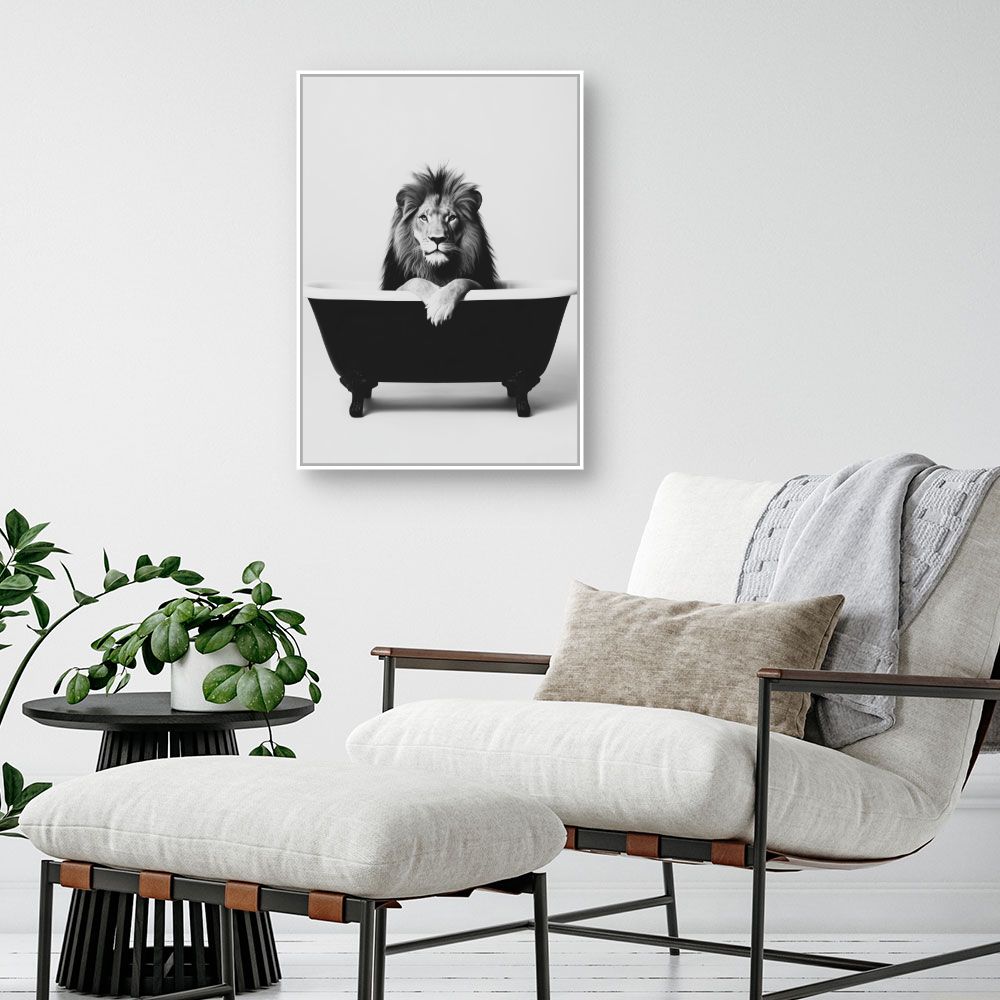Toile "Lion majestueux relax"