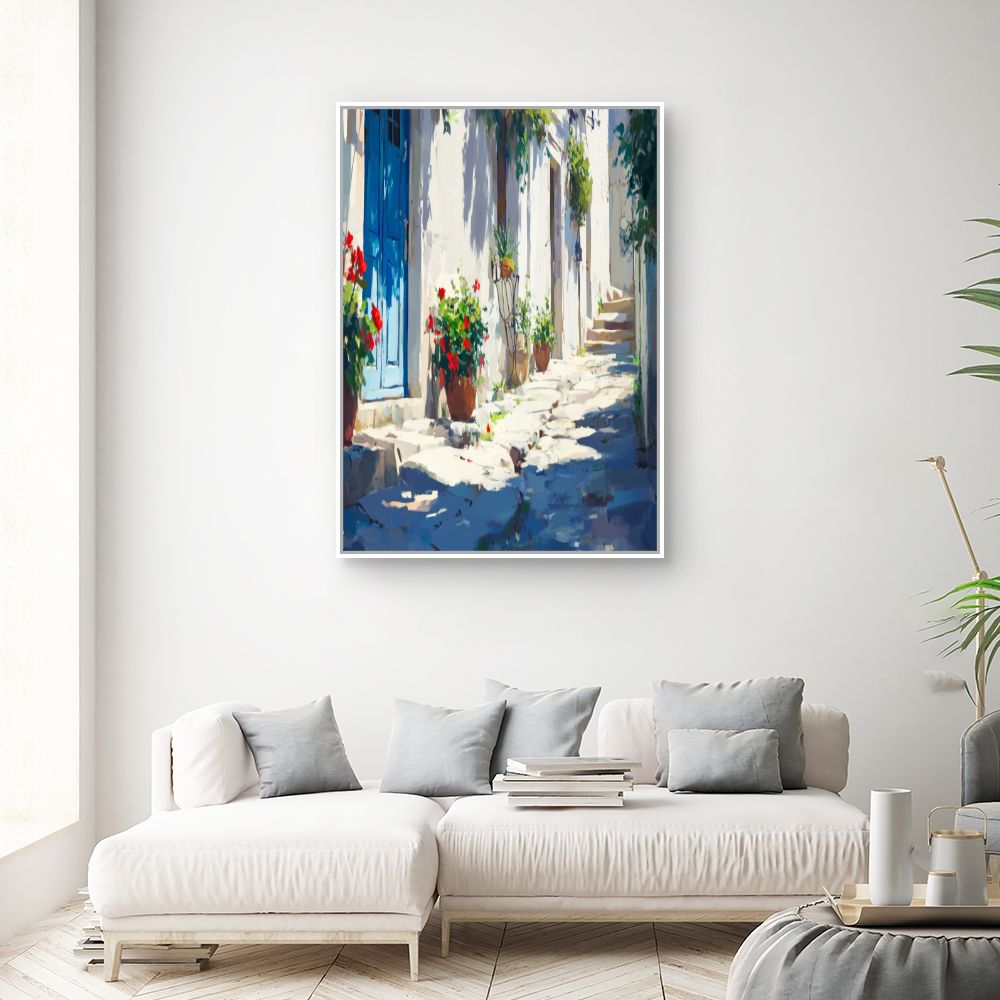 Toile "Ruelle méditerranéenne"