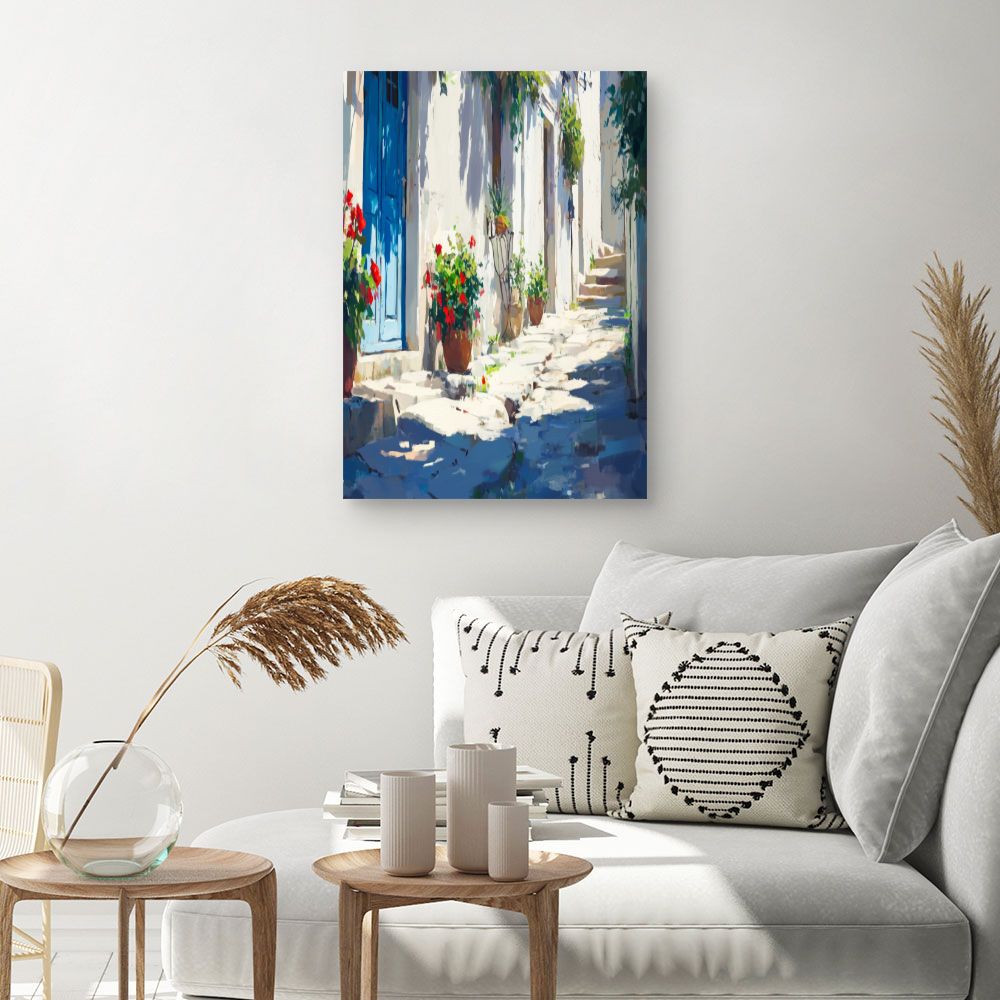 Toile "Ruelle méditerranéenne"