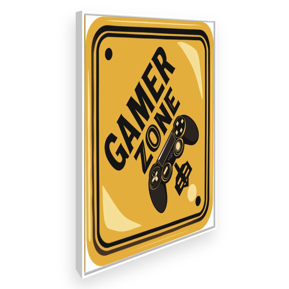 Toile Gamer dynamique – toile cadre blanc (slide 2)