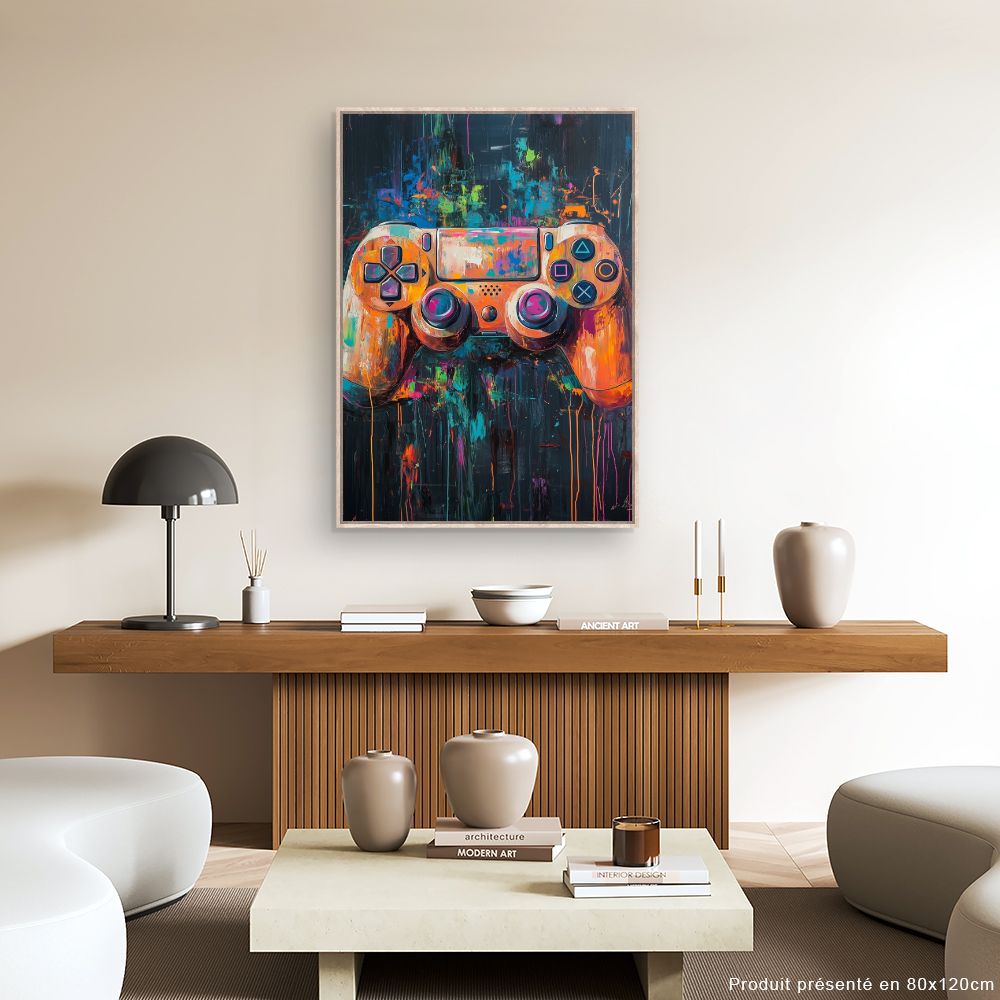 Toile "Joystick artistique"