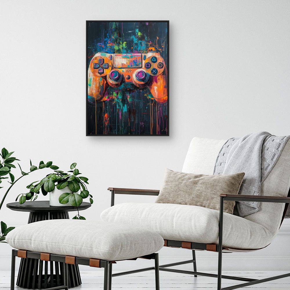 Toile "Joystick artistique"
