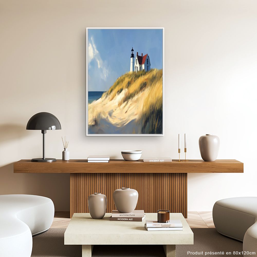 Toile "Phare côtier paisible"