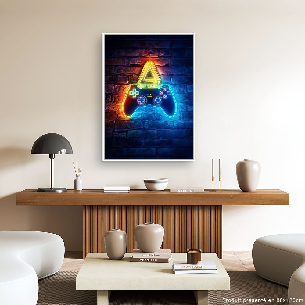 Toile "Lumières de gamer"