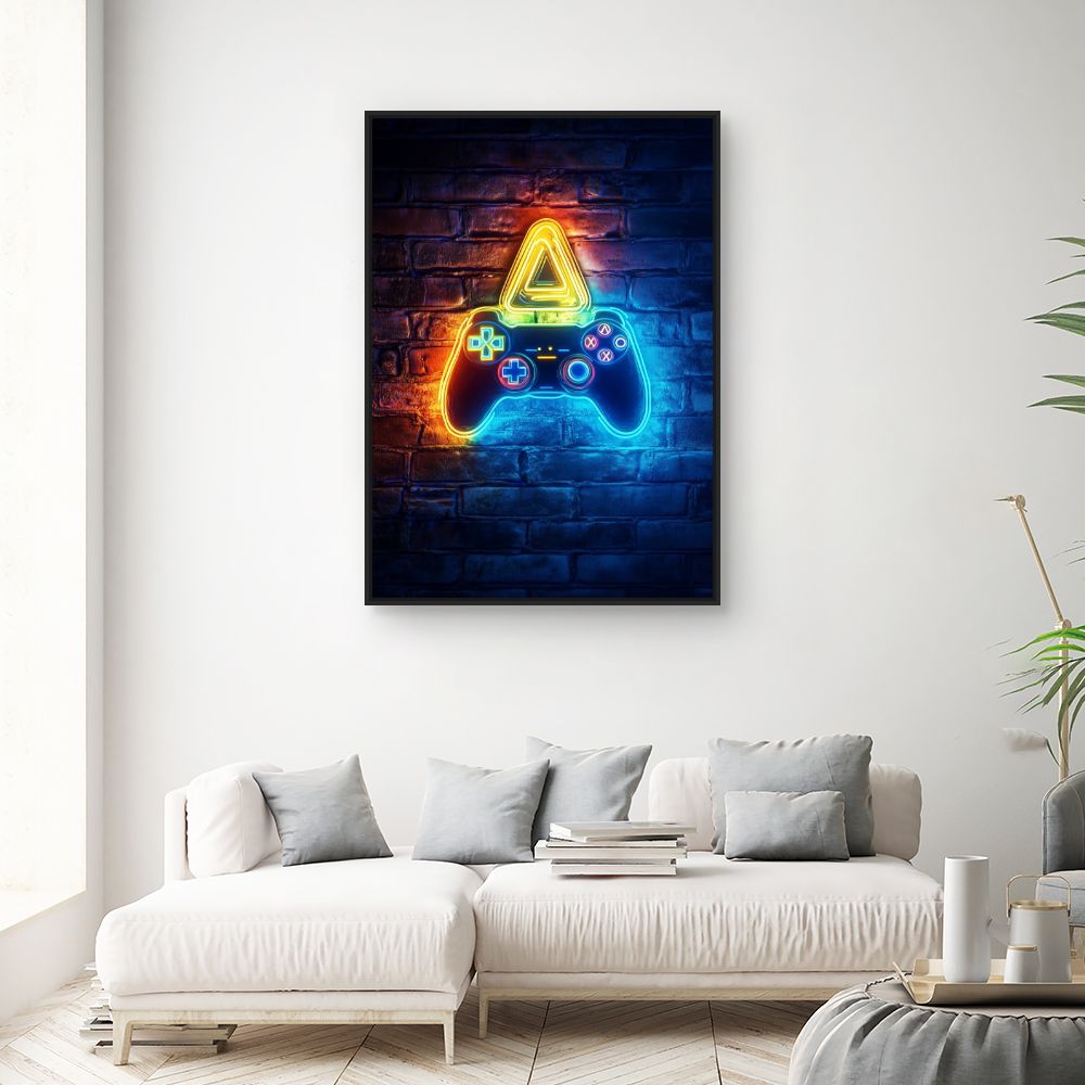 Toile "Lumières de gamer"