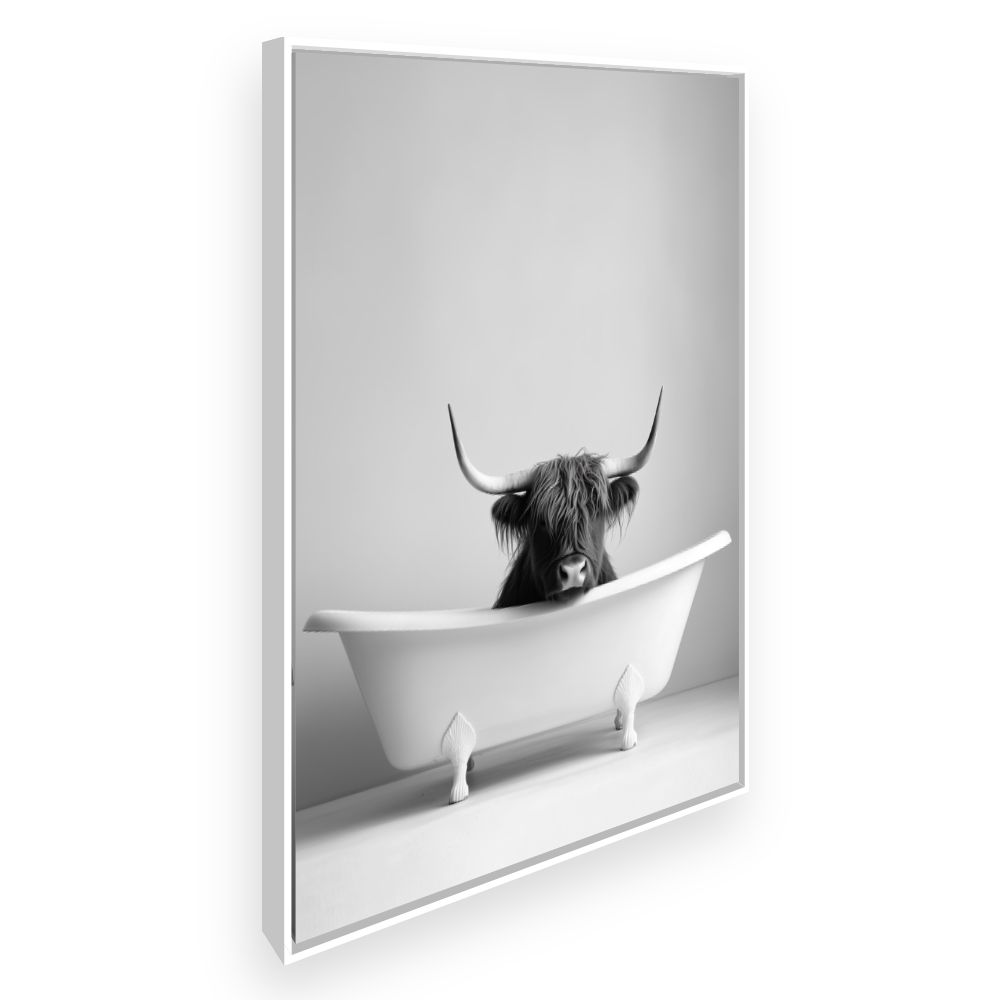 Toile Bain insolite – toile cadre blanc (slide 2)