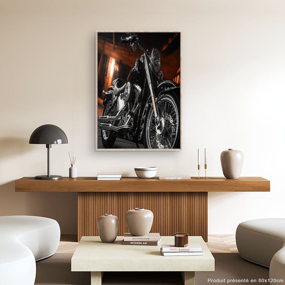 Toile "Moto élégante"