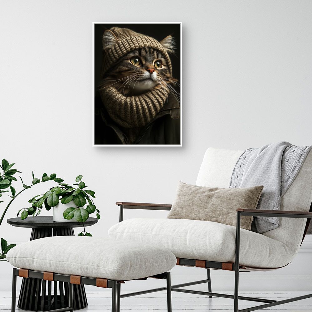 Toile "Chat élégant"