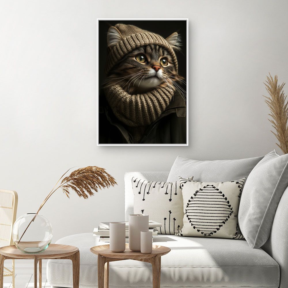 Toile "Chat élégant"