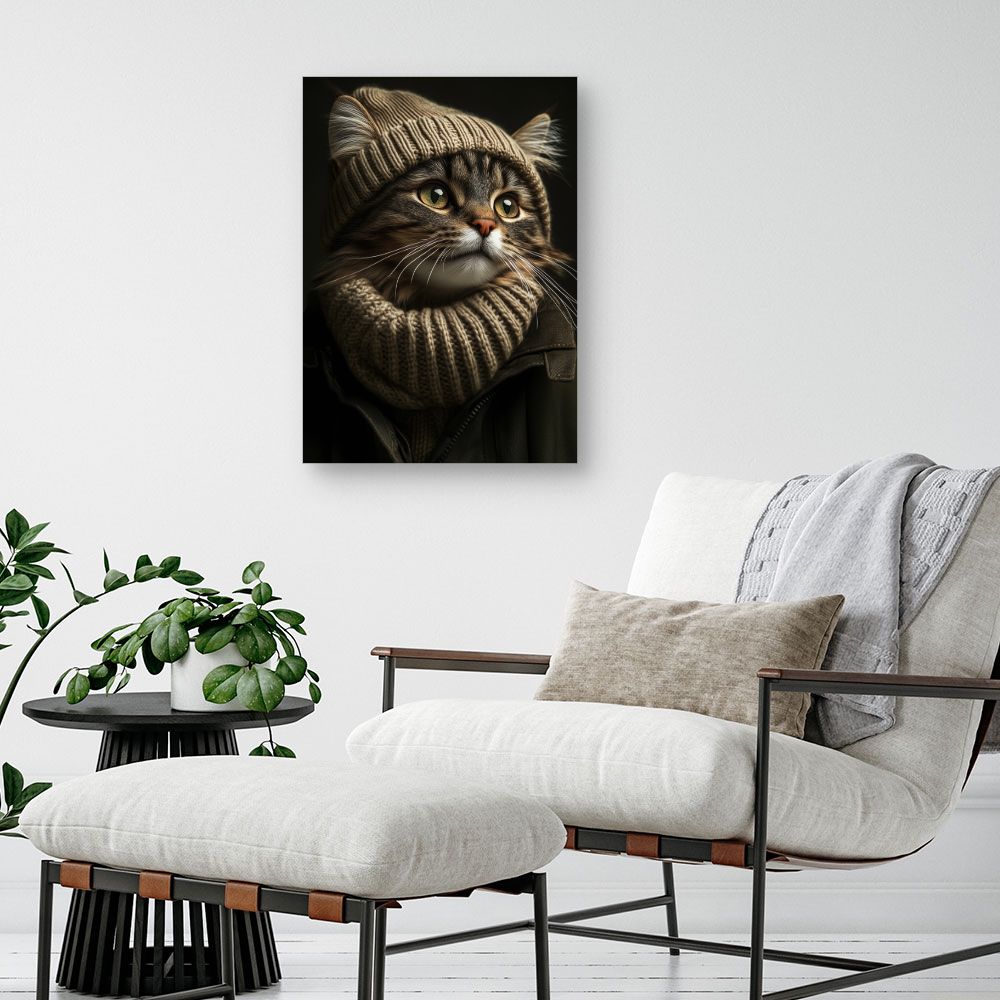 Toile "Chat élégant"
