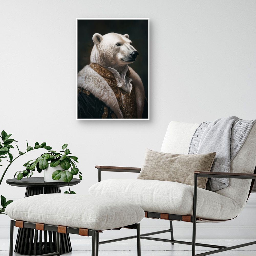 Toile "Ours élégant majestueux"