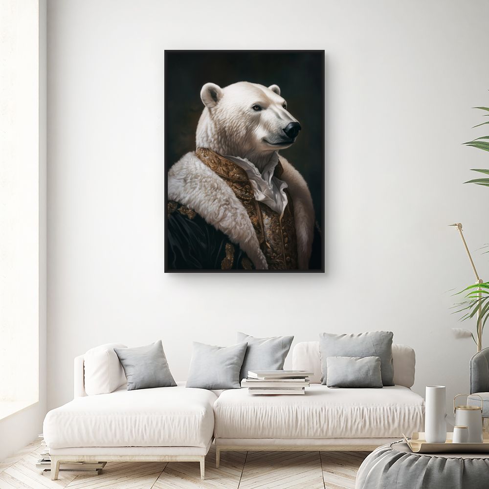 Toile "Ours élégant majestueux"