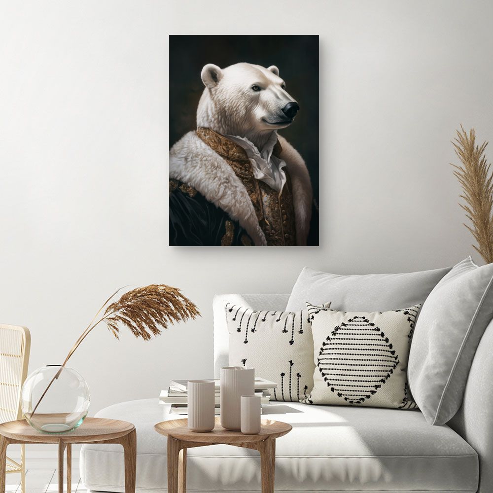 Toile "Ours élégant majestueux"
