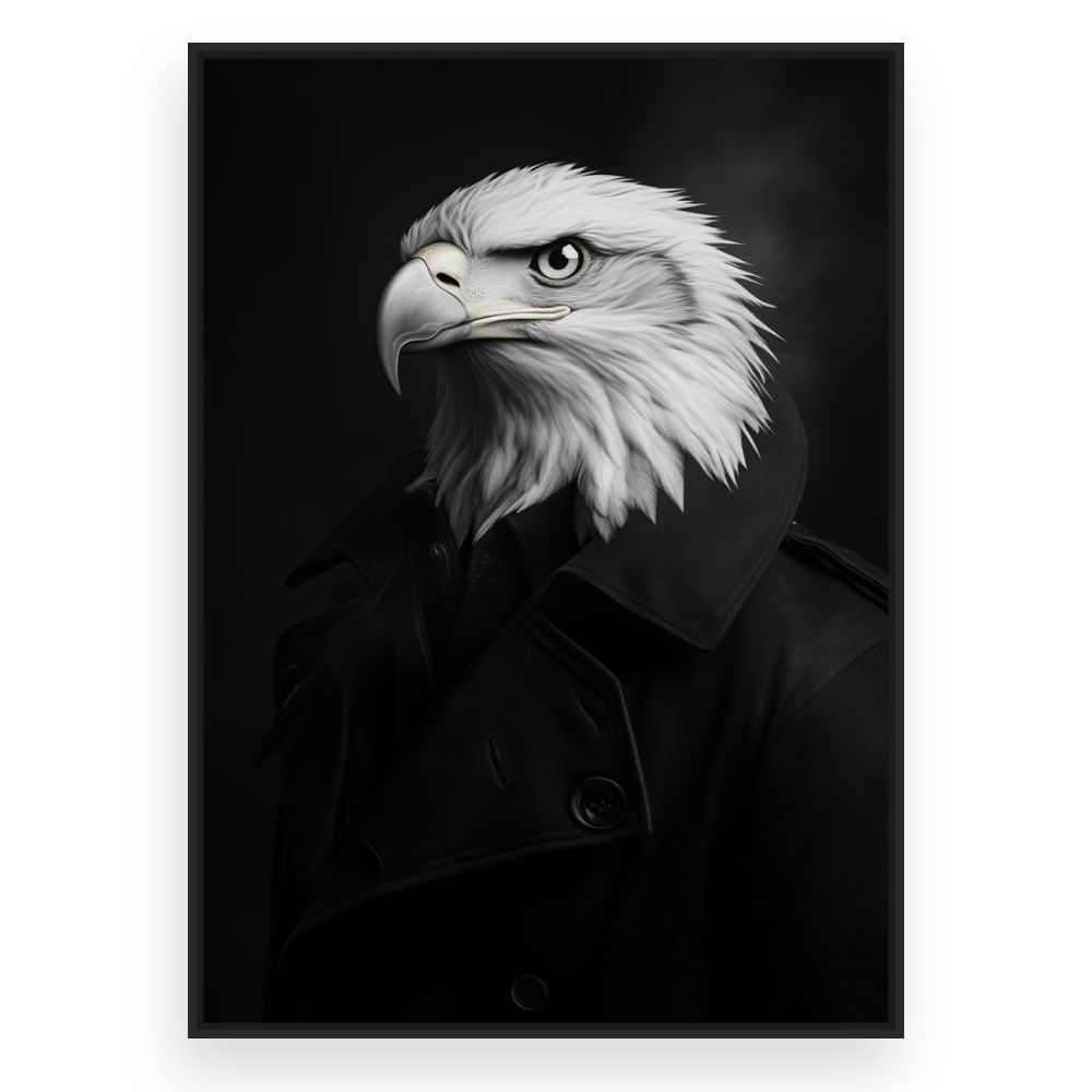 Toile Aigle majestueux – toile cadre noir (slide 3)