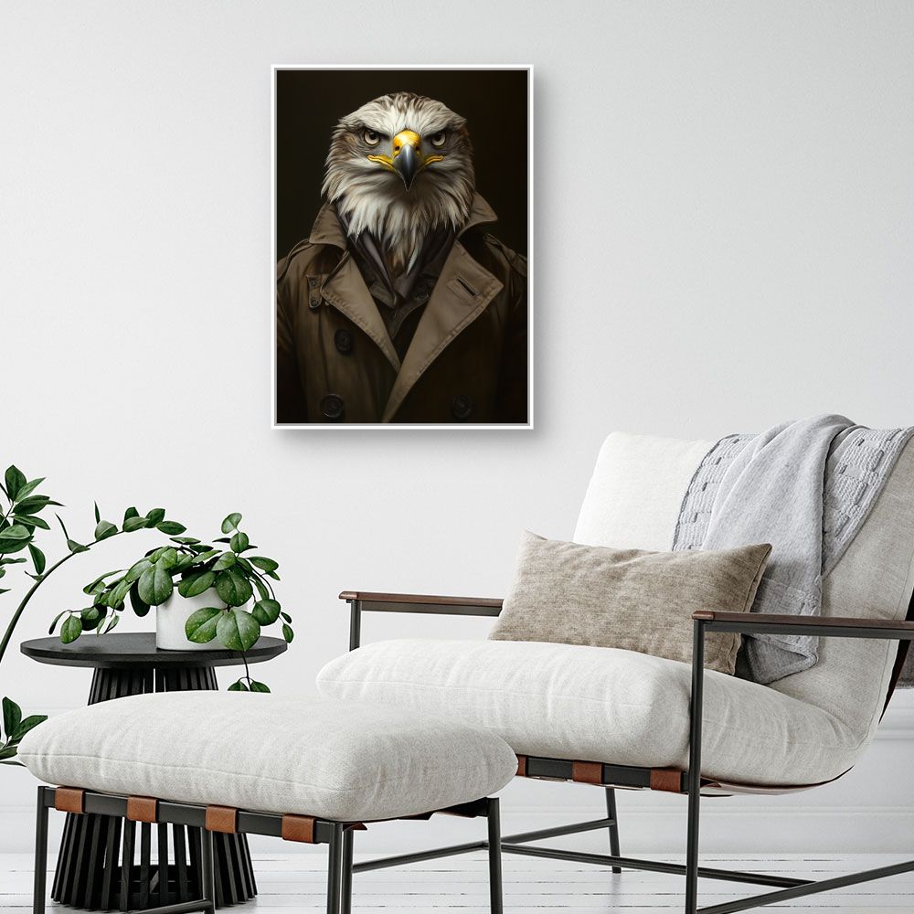 Toile "Élégant aigle urbain"