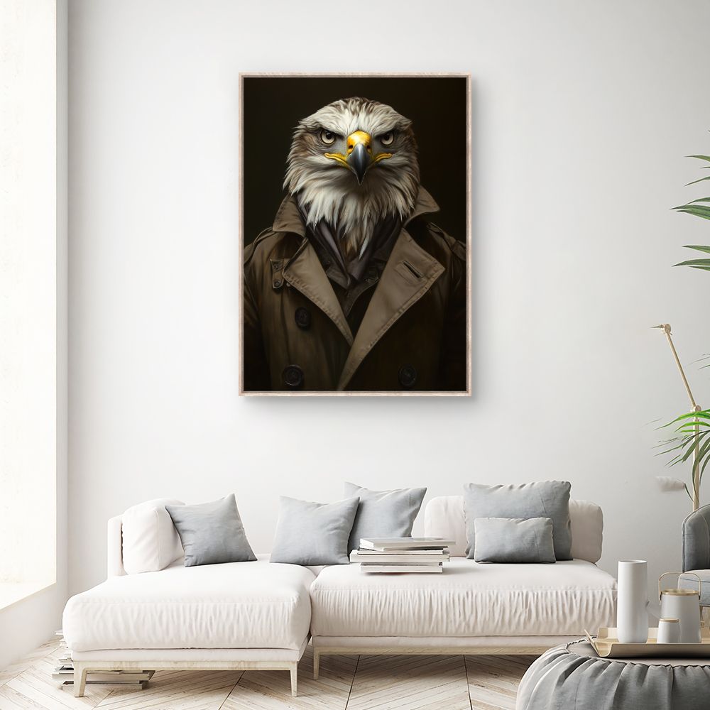 Toile "Élégant aigle urbain"