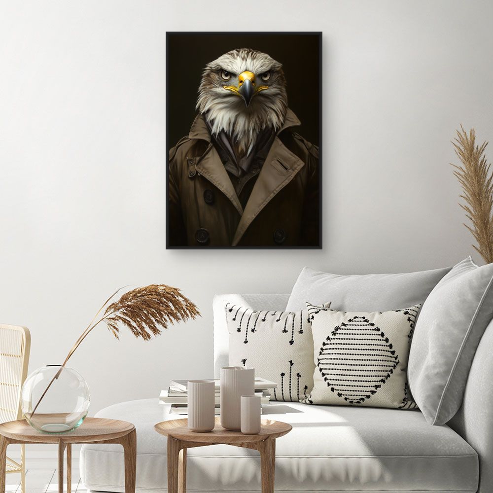 Toile "Élégant aigle urbain"
