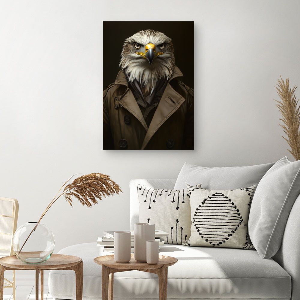 Toile "Élégant aigle urbain"