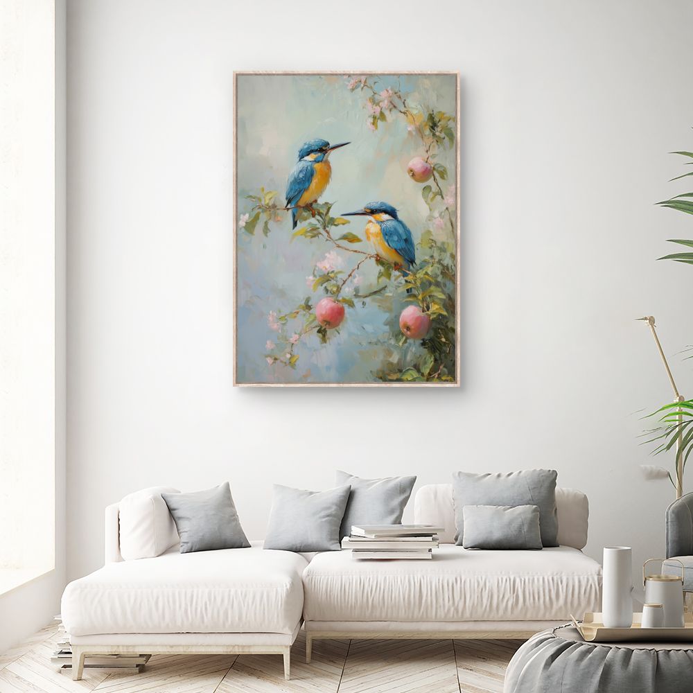 Toile "Oiseaux sur branches"