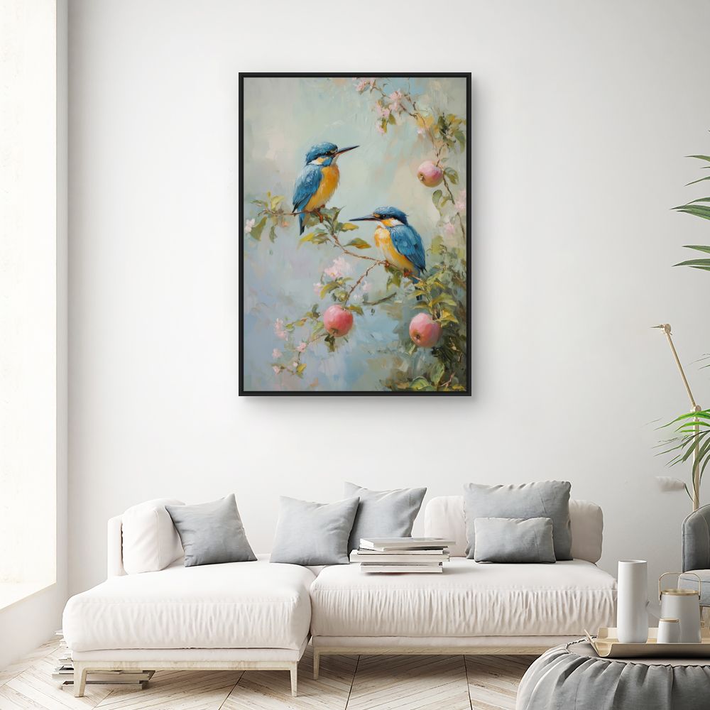Toile "Oiseaux sur branches"