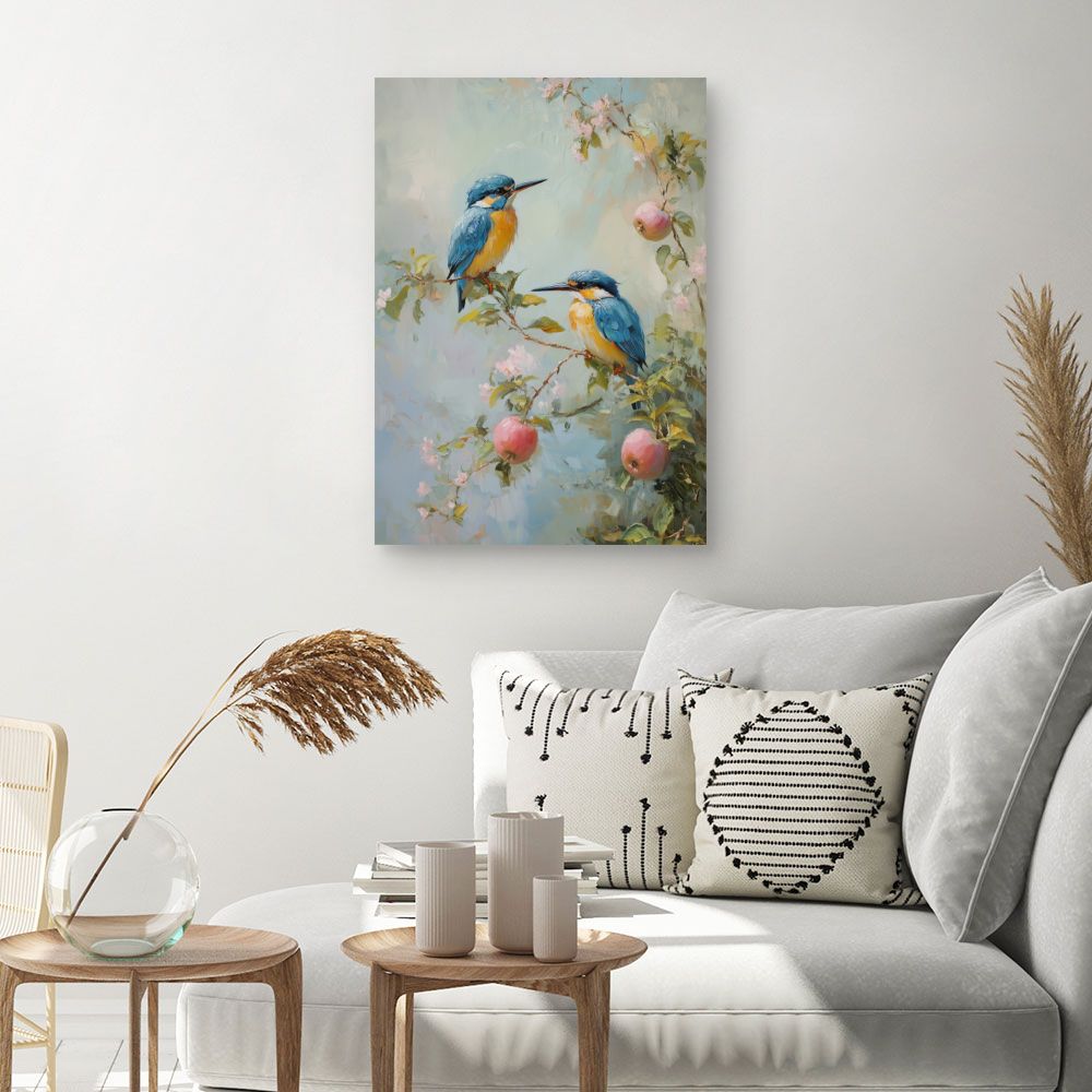Toile "Oiseaux sur branches"
